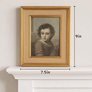 Vintage “Christ‑Child” Reproduction Framed Print by Murillo – 9″×7.5″ Frame